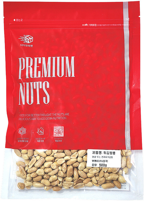 다다모 마켓 튀김 땅콩, 500g, 1개