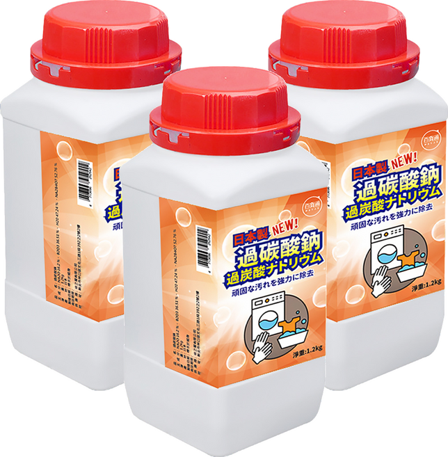 百貨通 過碳酸鈉去污粉 日本製, 3罐, 1.2kg