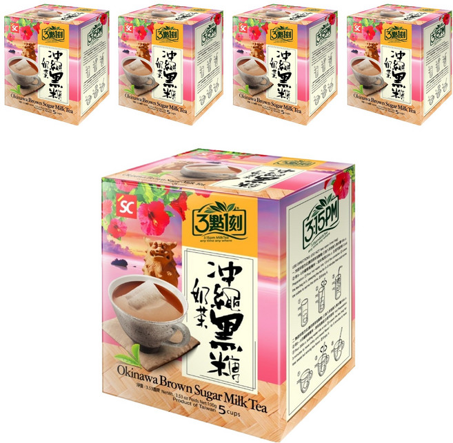 3點1刻 世界風情 沖繩黑糖奶茶, 20g, 5包, 5盒