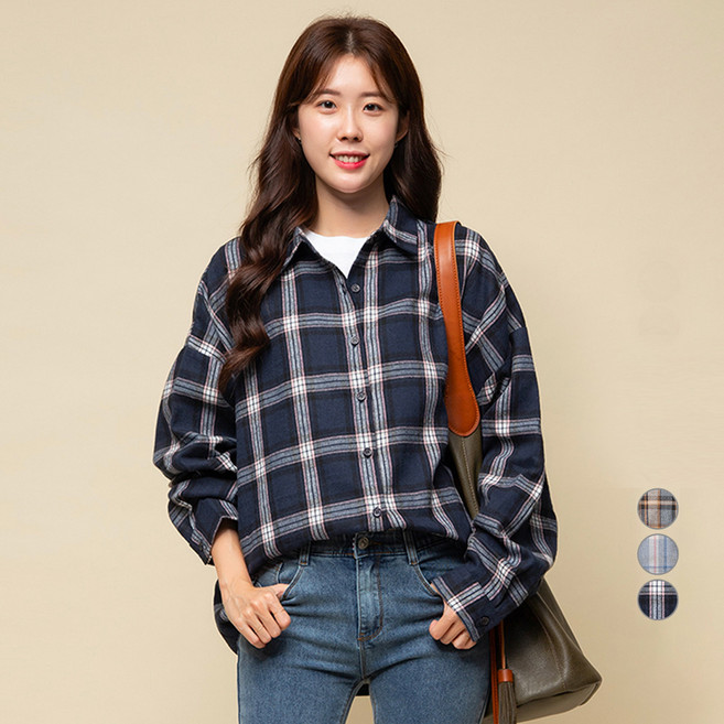 CARET 女款 寬鬆法蘭絨襯衫