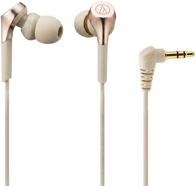 audio-technica 鐵三角 重低音耳塞式耳機 原廠保固, ATH-CKS550X, 金色