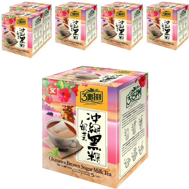 3點1刻 世界風情 沖繩黑糖奶茶, 20g, 5包, 6盒
