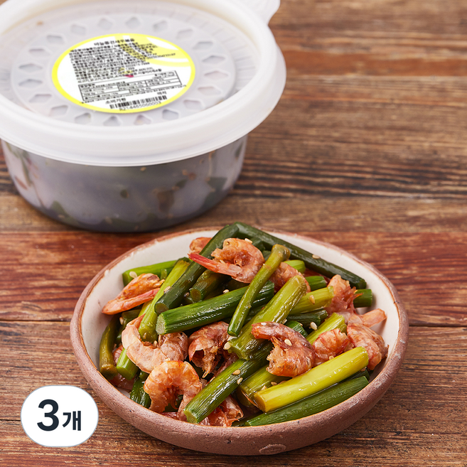 반찬천국 마늘쫑건새우볶음, 180g, 3개