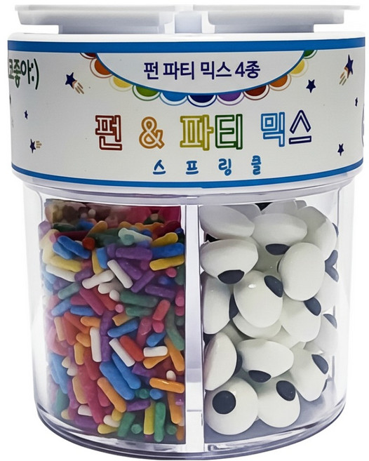 초코좋아 스프링클 펀 앤 파티 믹스 4종, 1개, 60g