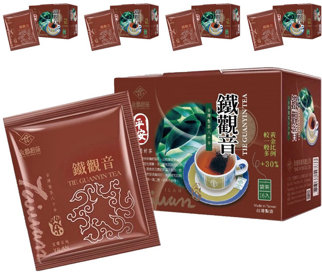 永發茗茶 冷泡鐵觀音, 2.7g, 16包, 5盒