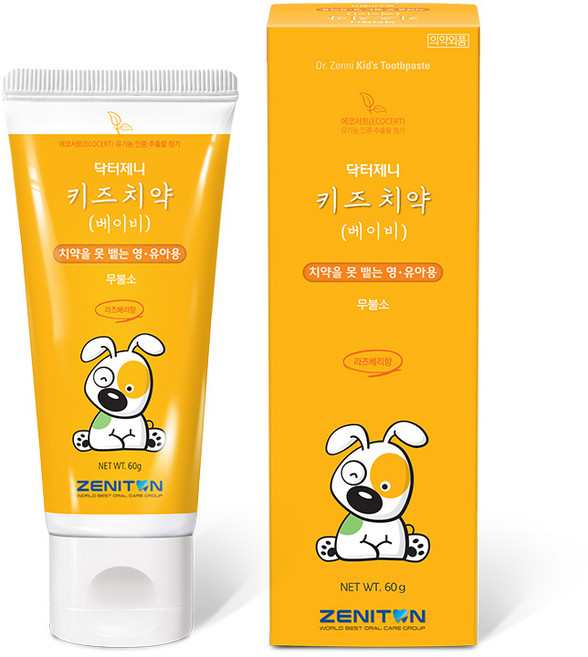 제니튼 닥터제니 베이비 치약, 60g, 1개