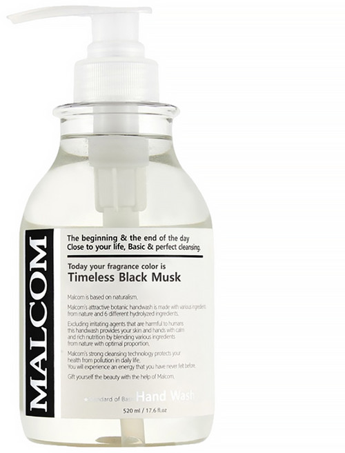 MALCOM 瑪律科姆 極淨植萃香氛洗手露 經典黑麝香 含保濕精油, 520ml, 1瓶