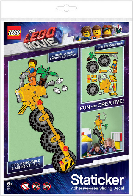 LEGO Bag tag 拼圖靜電貼 52368 6歲以上, 艾密特的直立三輪車