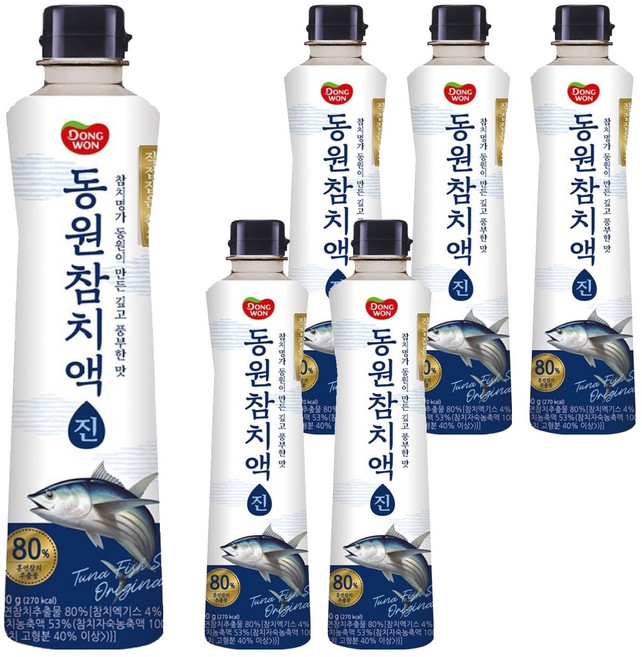 동원 참치액 진, 900g, 6개