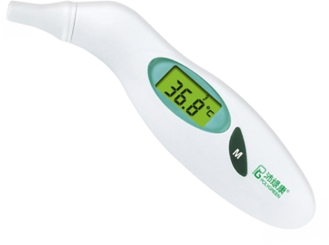 Polygreen 沛綠康 紅外線體溫計 耳額兩用 KI-8176, 1個