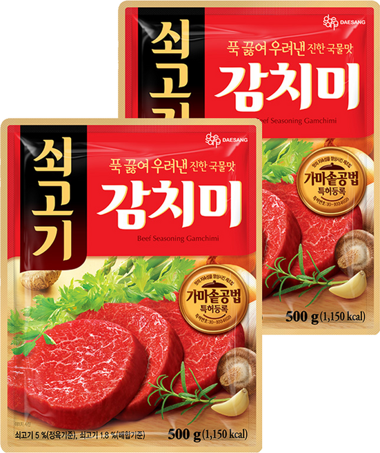대상 쇠고기 감치미, 500g, 2개