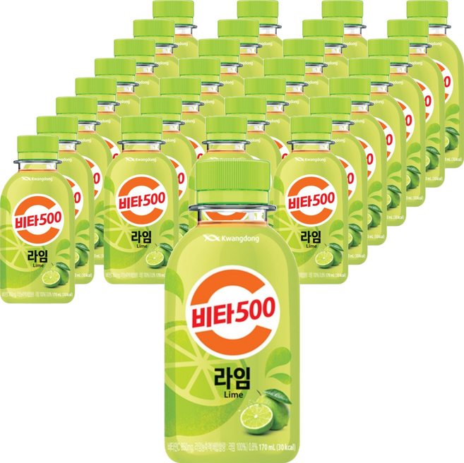 비타500 라임 비타민음료, 170ml, 48개