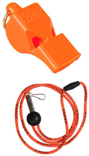FOX40 Classic系列 求生哨運動哨 115db分貝高音哨 附繫繩 5g, 顏色隨機, 1個