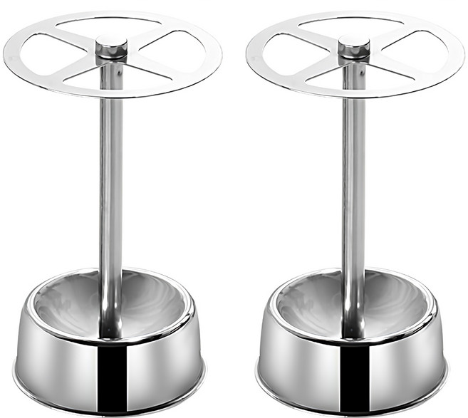 沐慕家居 牙刷架 6.6 x 11.7cm, 質感銀, 2個