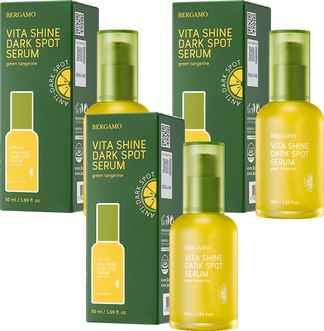 [비건뷰티] 베르가모 청귤 비타샤인 잡티 세럼, 50ml, 3개