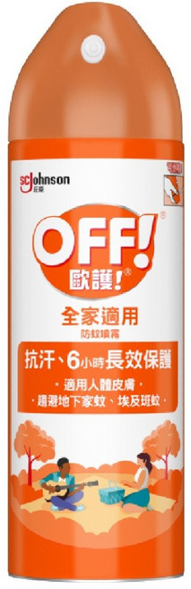 OFF! 歐護 家庭用噴霧式防蚊液 6oz, 180ml, 1瓶