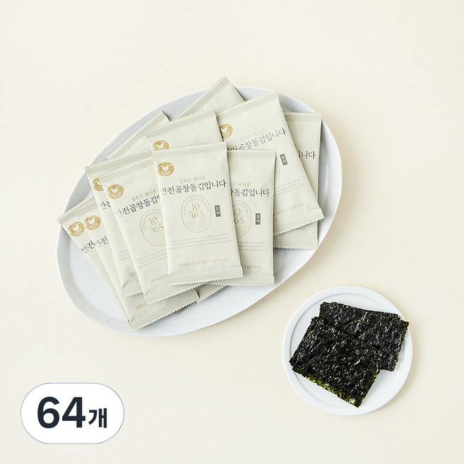 만전김 조미 곱창돌김 입니다, 3g, 64개