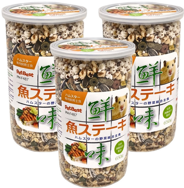 PetBest 鮮味平衡排餐飼料 鮮魚, 650g, 3罐
