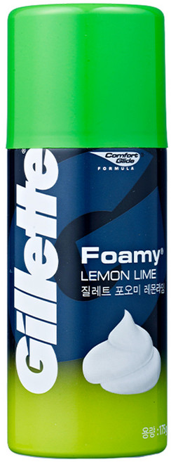 질레트 포오미 레몬라임 쉐이빙 폼, 175g, 1개