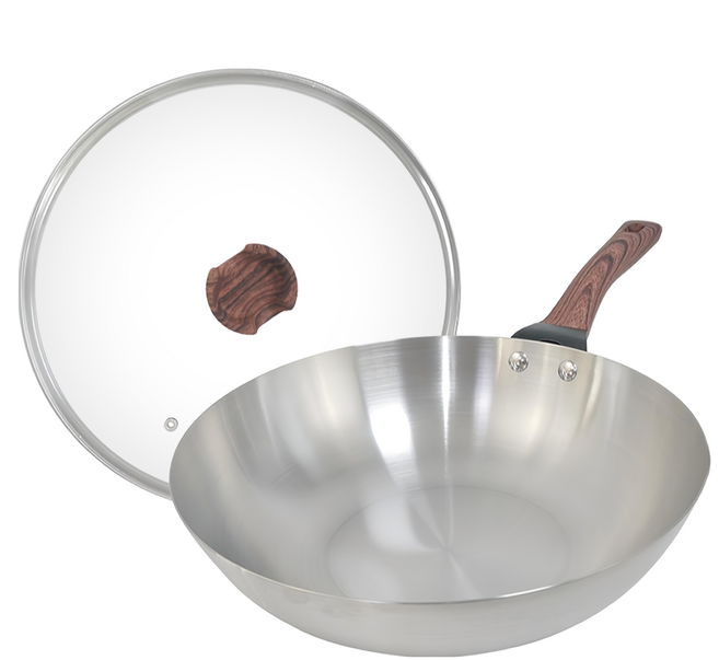 SILWA 西華 厚釜不鏽鋼炒鍋含蓋, 30cm, 1盒