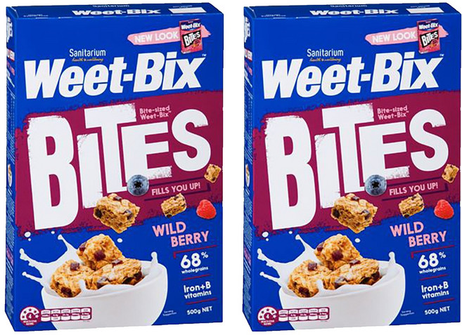 위트빅스 바이츠 와일드 베리 그래놀라 시리얼, 500g, 2개