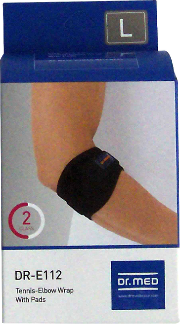 Dr.MED 雙側加壓手肘護具, 1個, 黑色