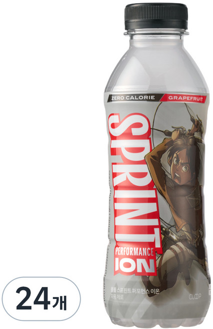 클룹 스프린트 진격의거인 제로 이온음료 자몽, 24개, 500ml