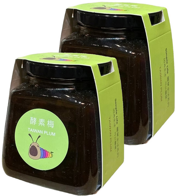 水里鄉農會 簡單生活 酵素梅, 530g, 2罐