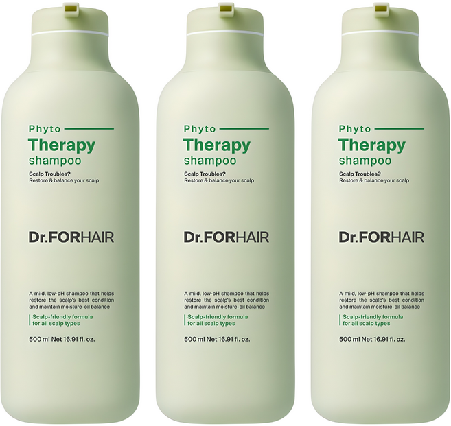 닥터포헤어 피토테라피 약산성 두피 샴푸, 500ml, 3개