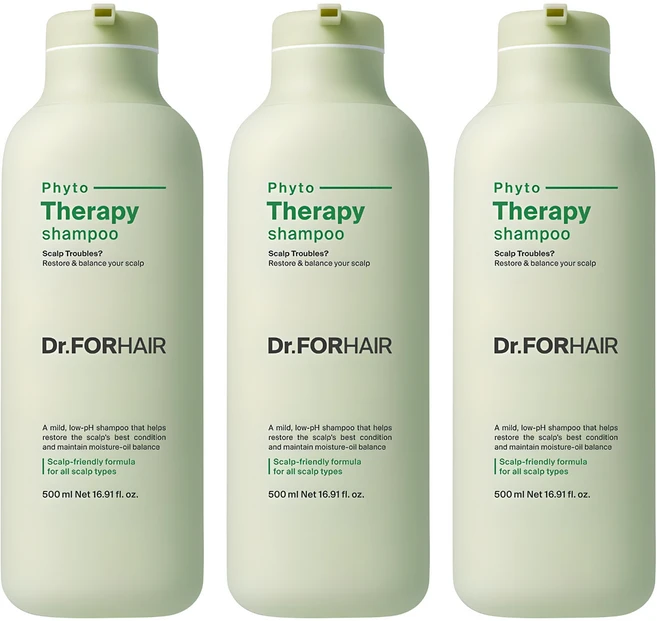 닥터포헤어 피토테라피 샴푸, 500ml, 3개 - 쿠팡