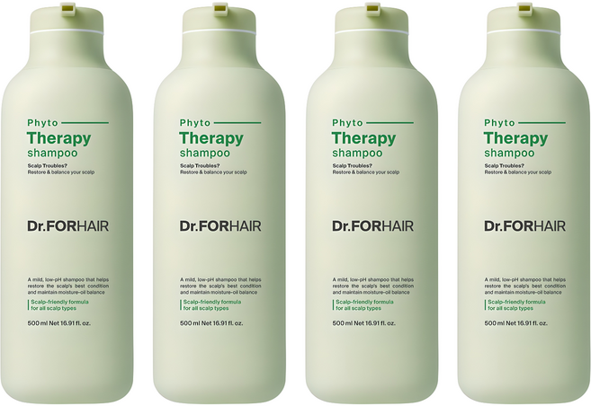 닥터포헤어 피토테라피 약산성 샴푸, 500ml, 4개
