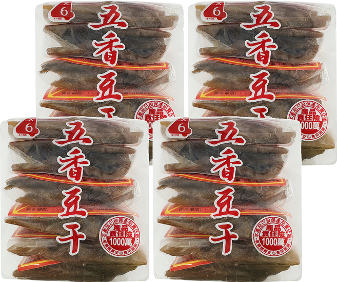 四乘六 五香豆干, 4個, 210g