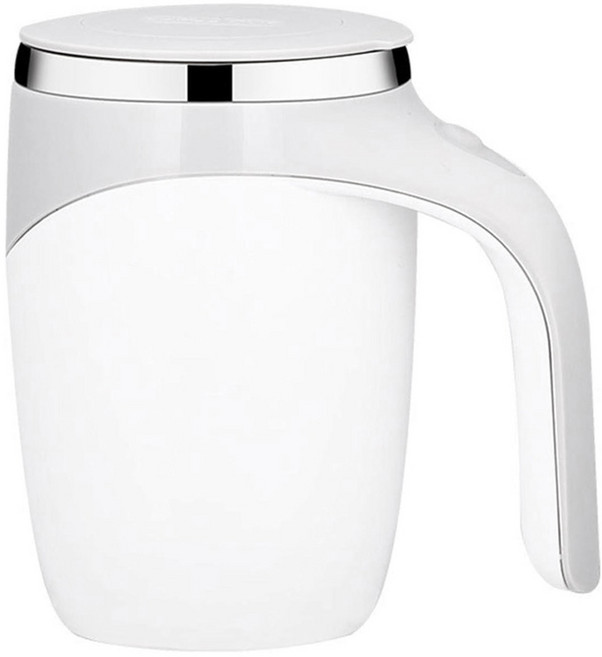 磁力自動攪拌杯 電池款 380ml, 1個, 白色