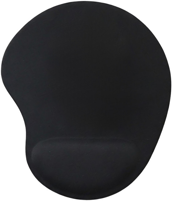 Kinyo 紓壓護腕滑鼠墊 235 x 205 x 20mm 183g, 黑色, 1個