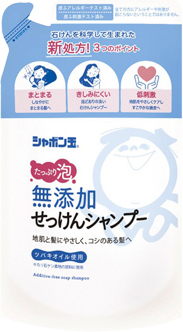 샤본다마 버블 비누샴푸리필, 420ml, 1개