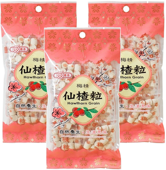 惠香食品 梅精仙楂粒, 130g, 3包