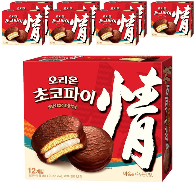 오리온초코파이 정, 468g, 8개