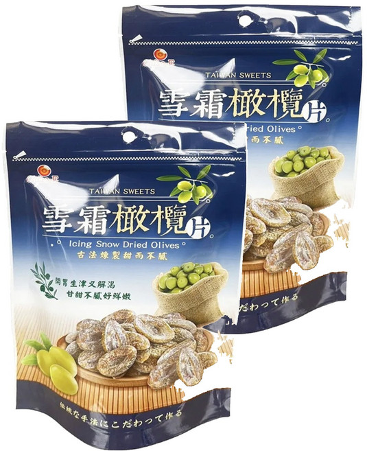 Chiao-E 巧益 雪霜橄欖片, 180g, 2包