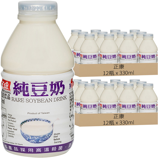 正康 純豆奶 原味, 330ml, 24瓶