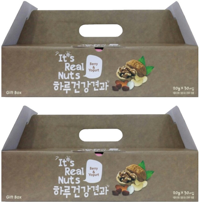 잇츠리얼넛츠 하루건강견과 베리앤요거트 10p + 크랜베리요거트 10p + 블루베리요거트 10p, 20g, 2세트