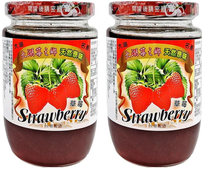 大倫食品 大湖莓之鄉 草莓醬, 450g, 2罐