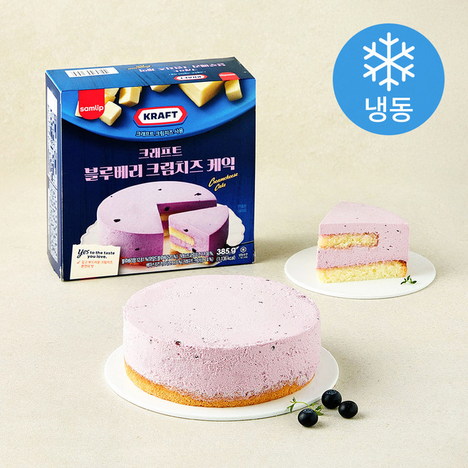 삼립 크래프트 블루베리 치즈케익 (냉동), 385g, 1개