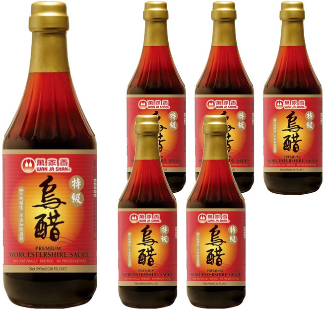 萬家香 特級烏醋, 595ml, 6瓶
