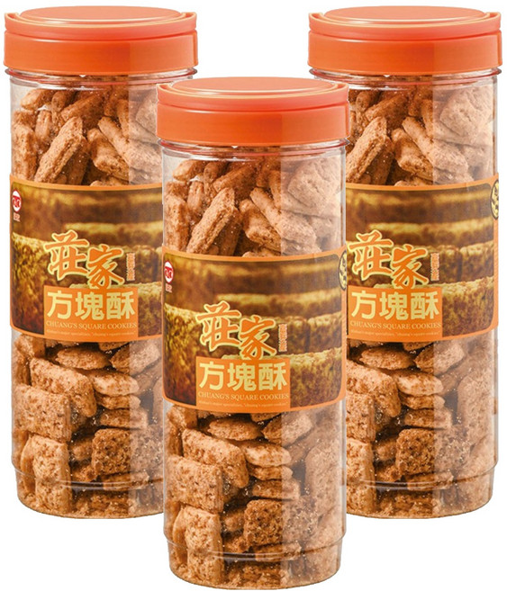 莊家 起司方塊酥, 430g, 3瓶