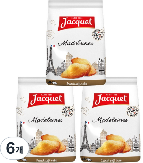 Jacquet 瑪德蓮, 160g, 6個