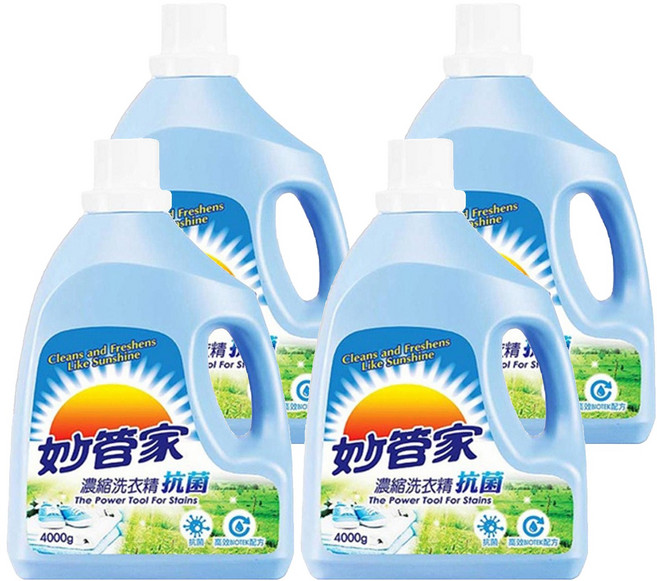 Magic Amah 妙管家 抗菌 濃縮洗衣精, 4kg, 4桶