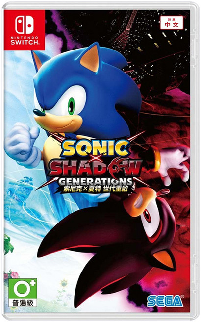 Nintendo 任天堂 SWITCH 盒裝遊戲片 索尼克 夏特 世代重啟 普通版, HAC-P-BDZZA(JPN), 1盒