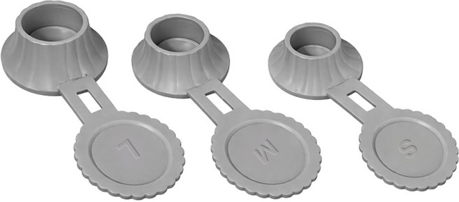 오펠리어 실리콘 거꾸로 욕실 샴푸 병마개 S + M + L 세트, 그레이, 1세트