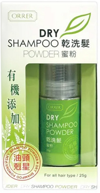 ORRER 歐露兒 有機添加 乾洗髮蜜粉, 25g, 1瓶