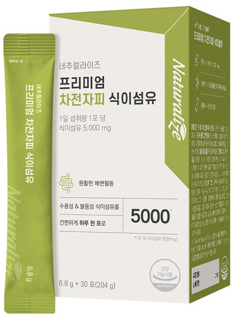 네추럴라이즈 차전자피 식이섬유, 30회분, 1개